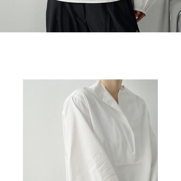 P55 Lazy Pullover Long Sleeve Temperament Shirt