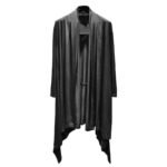 Fashion Long Shawl Loose Cardigan Mens See Through Cardigan Black Cardigan