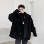 KK1576 Winter Pure Thicken Jacket Men's Loose Cotton Jacket