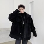 KK1576 Winter Pure Thicken Jacket Men's Loose Cotton Jacket