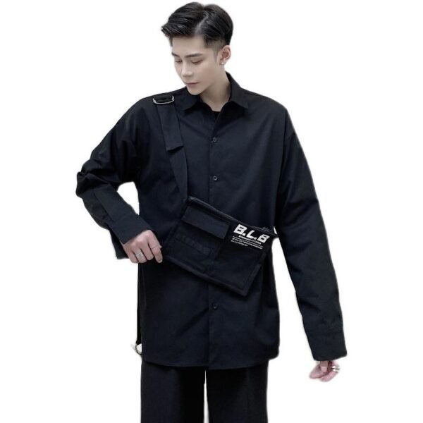 P85 Dark Three-dimensional Pocket Shirt Jacket