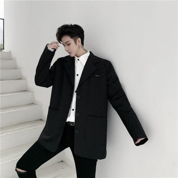 TF20 New Net Red Loose Belt Decoration Korean Long-sleeved Casual Thin Suit Jacket