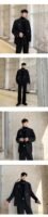 Vintage Men's Black Suit Casual Mens Outfits Leisure Suits