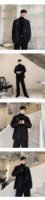 Vintage Men's Black Suit Casual Mens Outfits Leisure Suits