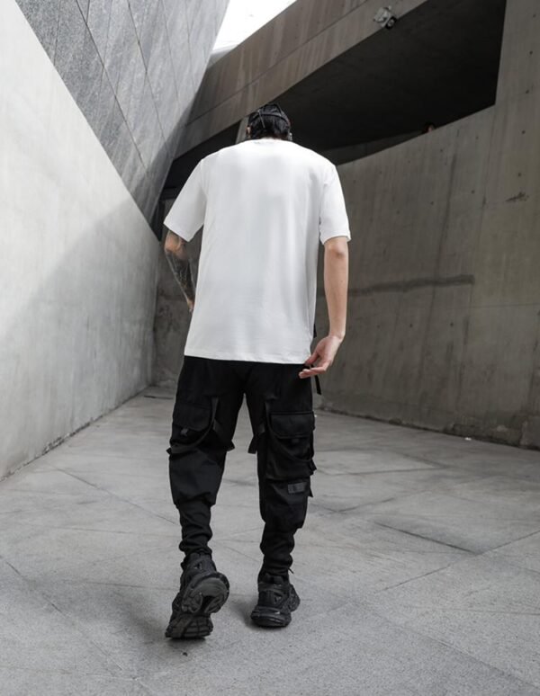 Men's loose stand collar short sleeve T-shirt