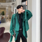 Fall Fashion Irregular Windbreaker Jacket Short Trenchcoat