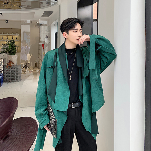 Fall Fashion Irregular Windbreaker Jacket Short Trenchcoat