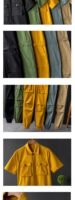 Summer Fashion Men's Short Sleeve One Piece Suit Plus Size Casual Leggings Performance Suit Men's and Women's One Piece Overalls