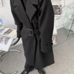 P120 Autumn and Winter Loose Decoration Woolen Coat