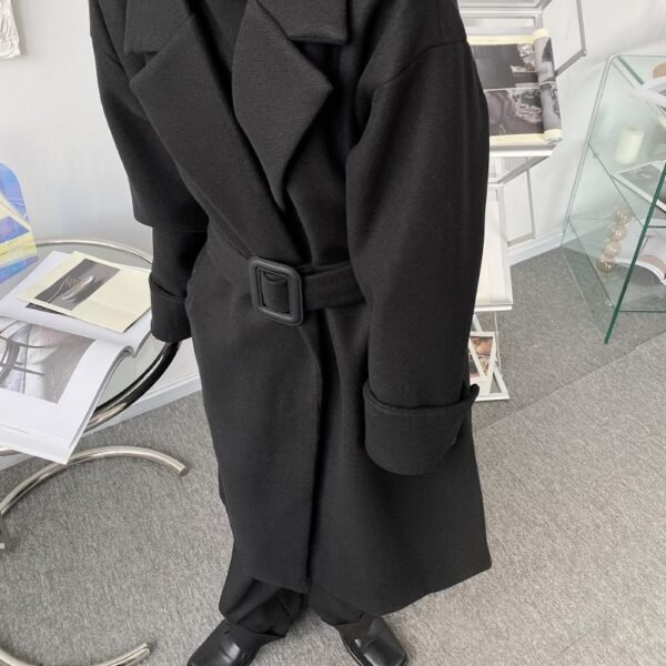P120 Autumn and Winter Loose Decoration Woolen Coat
