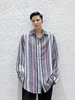 A261 Retro Loose Long Sleeve Shirt