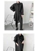 C2956 P70 Asymmetric Japanese Loose Unisex Punk Shirt