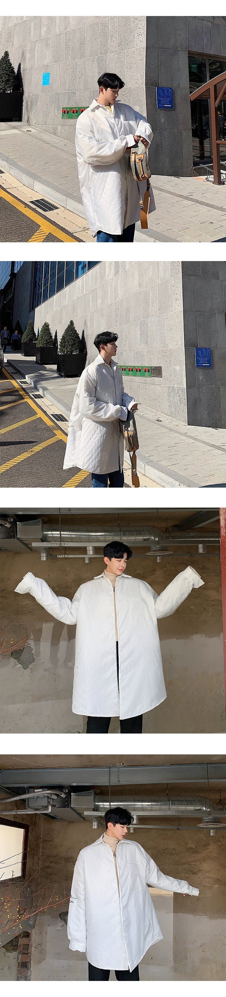 Winter Korean Fashion Simple Style Thick Cotton Shirt Jacket