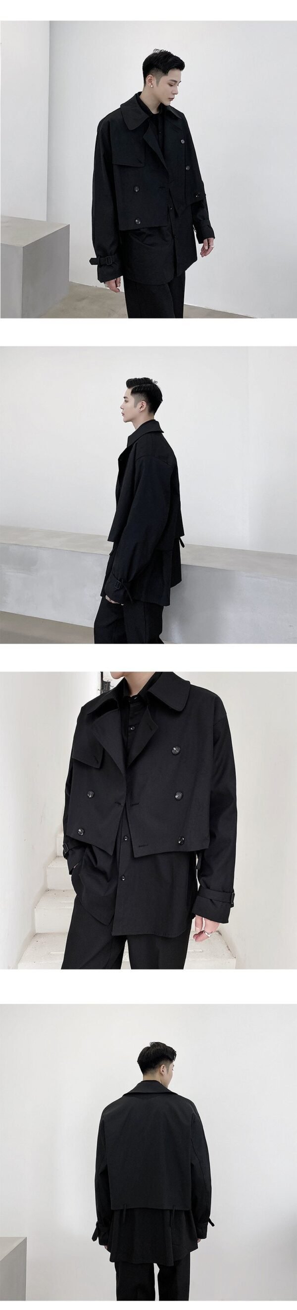 A261 Original Design Short Personalized Versatile Korean Loose Jacket Jacket