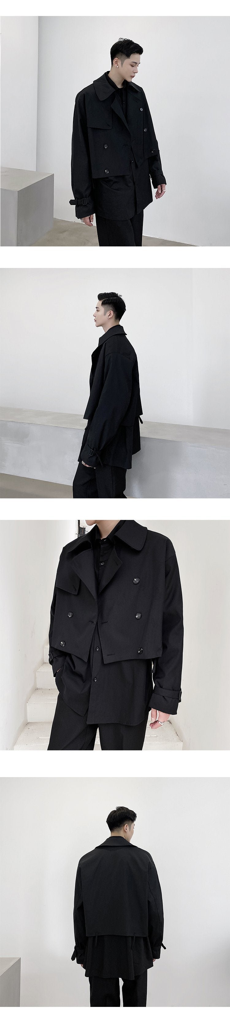 A261 Original Design Short Personalized Versatile Korean Loose Jacket Jacket