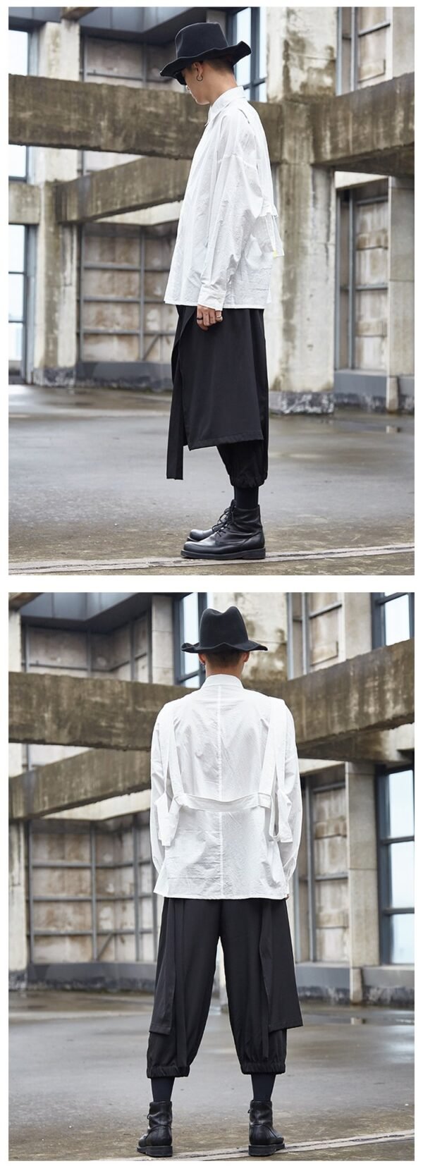 Yamamoto Yaosi Style Men's Cropped Casual Pants