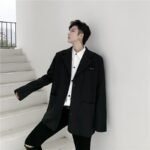 TF20 New Net Red Loose Belt Decoration Korean Long-sleeved Casual Thin Suit Jacket