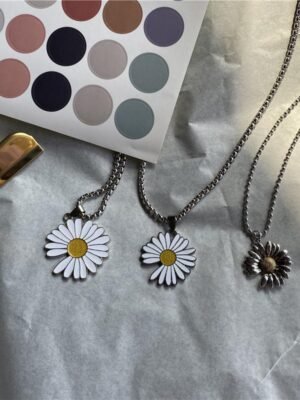 Fashion Daisy Chain Necklace Sunflower Necklace Flower Necklace
