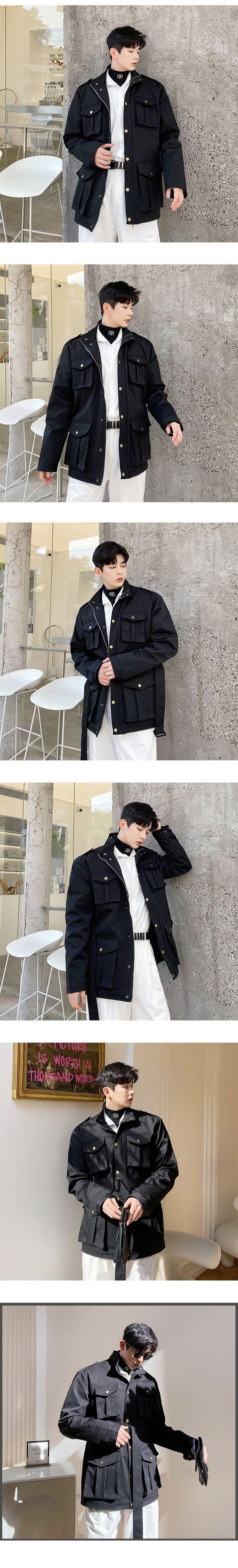P135 Fashion Short Style Overcome Workwear Jacket