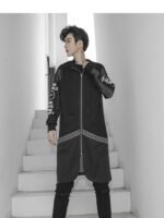 Fashion Streetwear Mesh Cardigan Mesh Jacket Loose Cardigan