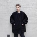 Kk1554 / P180 Fake Two Piece Fur Jacket