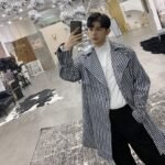 P135 New Plover Loose Long Windbreaker Jacket