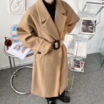 P120 Autumn and Winter Loose Decoration Woolen Coat