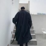 Japan Style Yoiji Yamamoto Trench Coat Trench Jacket Black Trench Coat Mens