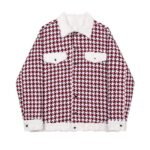 7620-P165 Winter Woolen Plaid with Thick Coat on Both Sides