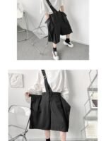 K1897 P65 Irregular Deconstruction Suspender Shorts