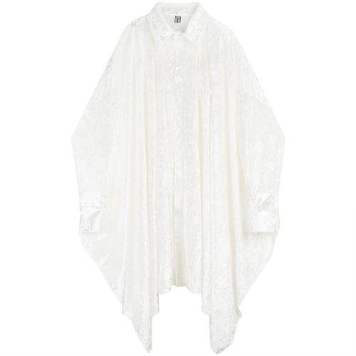 Irregular Wide Version Long Sleeve Shirt Fashion Men's Long Shirt