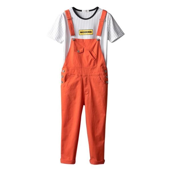 European and American Street Hip Hop One-piece Pants for Men and Women Couples Slim Feet Capris Korean Youth Casual Pants