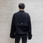 KK1598/P135 Layered Design Pullover Jacket