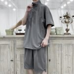 Two-piece Dark Drape Short-sleeved Sweatshirt