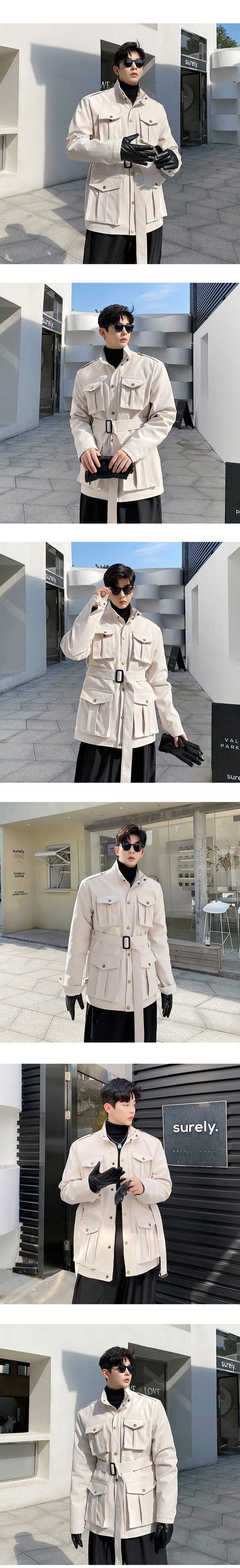 P135 Fashion Short Style Overcome Workwear Jacket