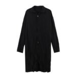 Niche Yoji Yamamoto Dark Design Sense Pleated Strap Long Shirt Jacket