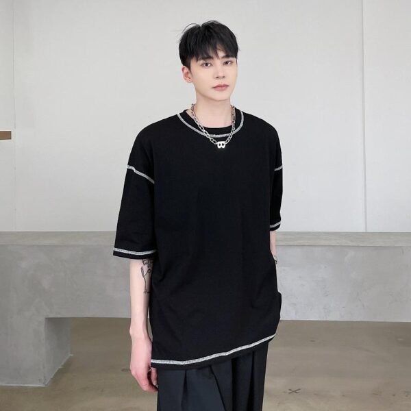 A345-1803-P50 Half Sleeve Ming Series Loose T-shirt