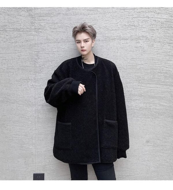 Kk1554 / P180 Fake Two Piece Fur Jacket