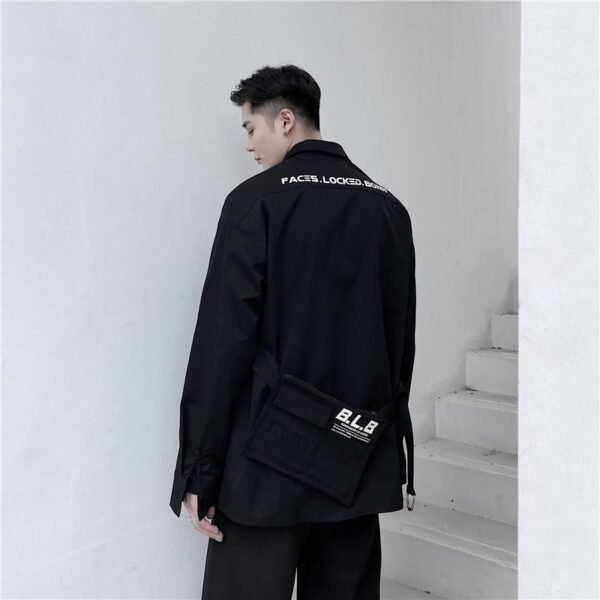 P85 Dark Three-dimensional Pocket Shirt Jacket