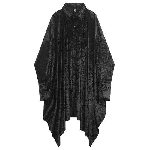 Irregular Wide Version Long Sleeve Shirt Fashion Men's Long Shirt