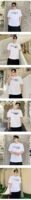 CT105-P65 Pin Printed Casual Loose T-shirt
