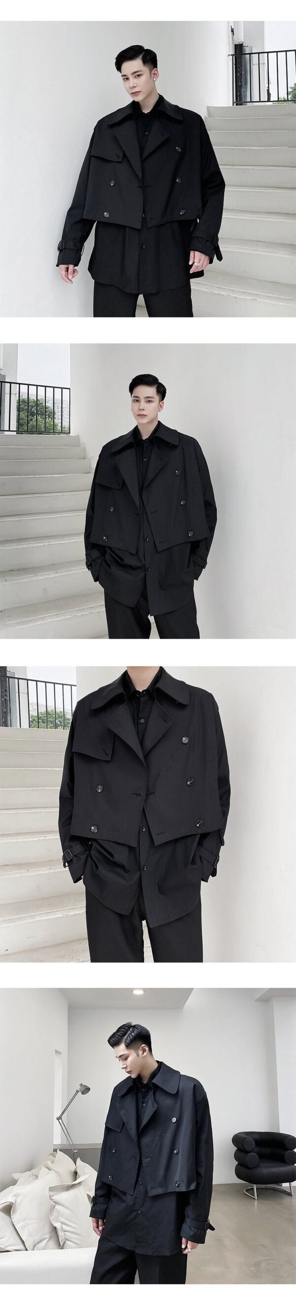 A261 Original Design Short Personalized Versatile Korean Loose Jacket Jacket