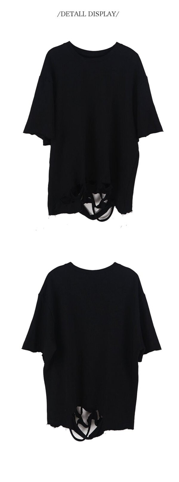 Dark Wind Loose Vest Short Sleeve T-shirt