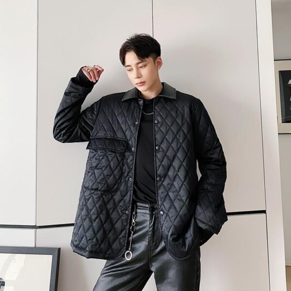 P135 Winter Retro Male Casual Temperament Jacket