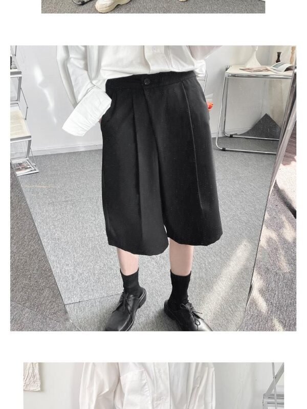 K2930 P55 Korean Style Niche Asymmetric Design Trousers