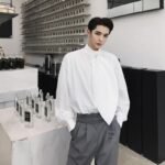 Korean Style Ceremony Loose Long Sleeve Shirt