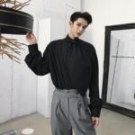 Korean Style Ceremony Loose Long Sleeve Shirt