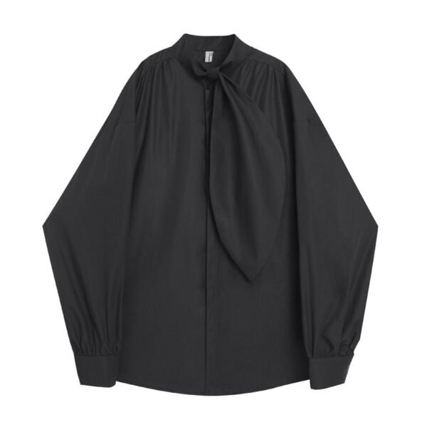 Korean Style Ceremony Loose Long Sleeve Shirt