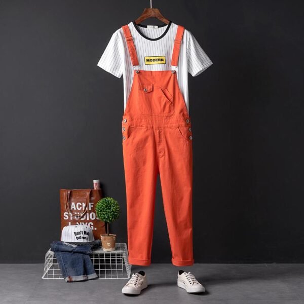 European and American Street Hip Hop One-piece Pants for Men and Women Couples Slim Feet Capris Korean Youth Casual Pants