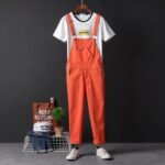 European and American Street Hip Hop One-piece Pants for Men and Women Couples Slim Feet Capris Korean Youth Casual Pants